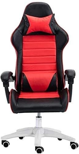 Ergonomic Gaming Chair with Reclining Backrest & Headrest