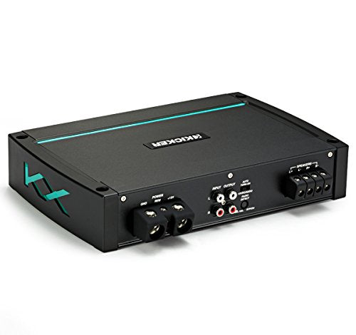 Marine 2-Channel Audio Amplifier with 1/0 Gauge Wiring Kit