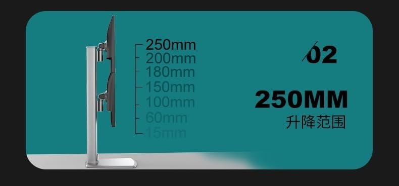 4-in-1 Monitor Arm Stand with Wall & Desk Mount Support