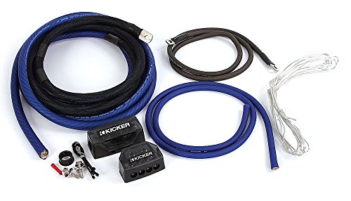 Marine 2-Channel Audio Amplifier with 1/0 Gauge Wiring Kit