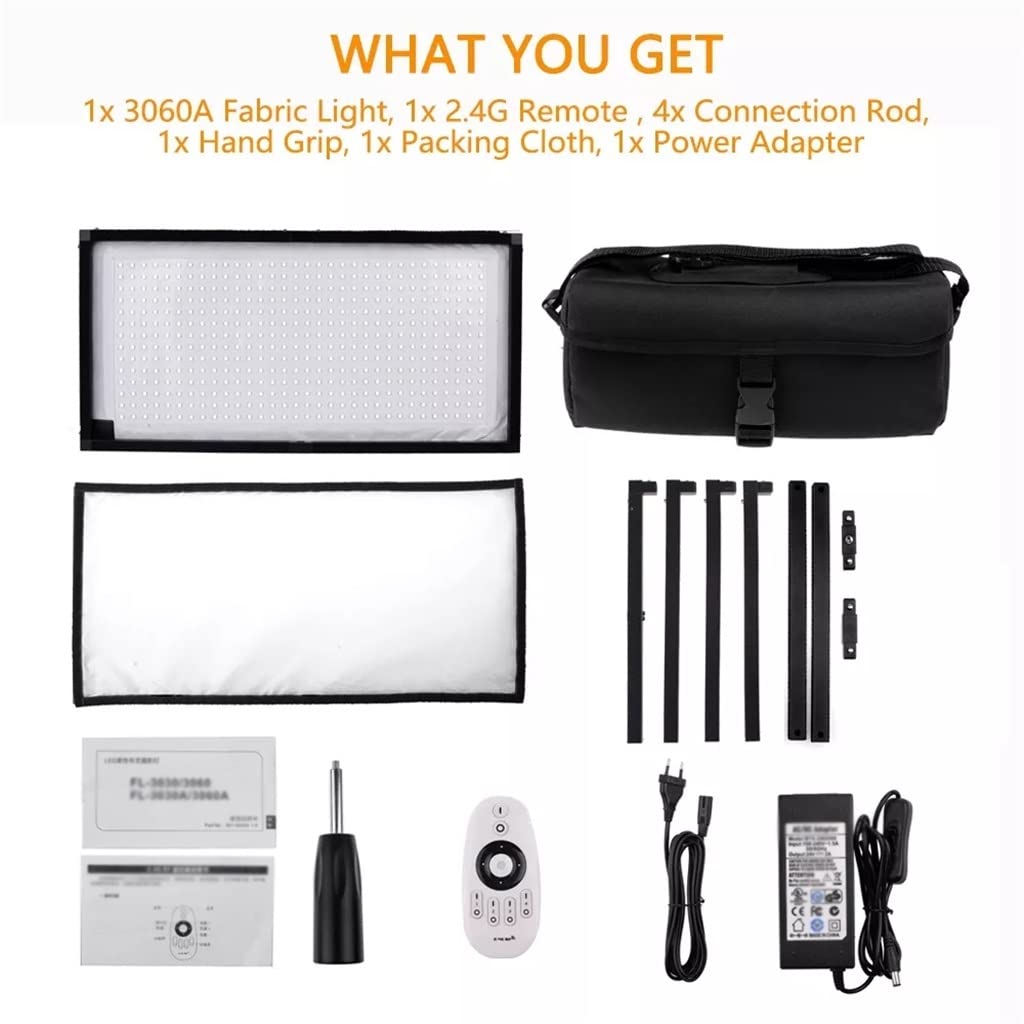 Flexible LED Video Light Panel with Remote Control