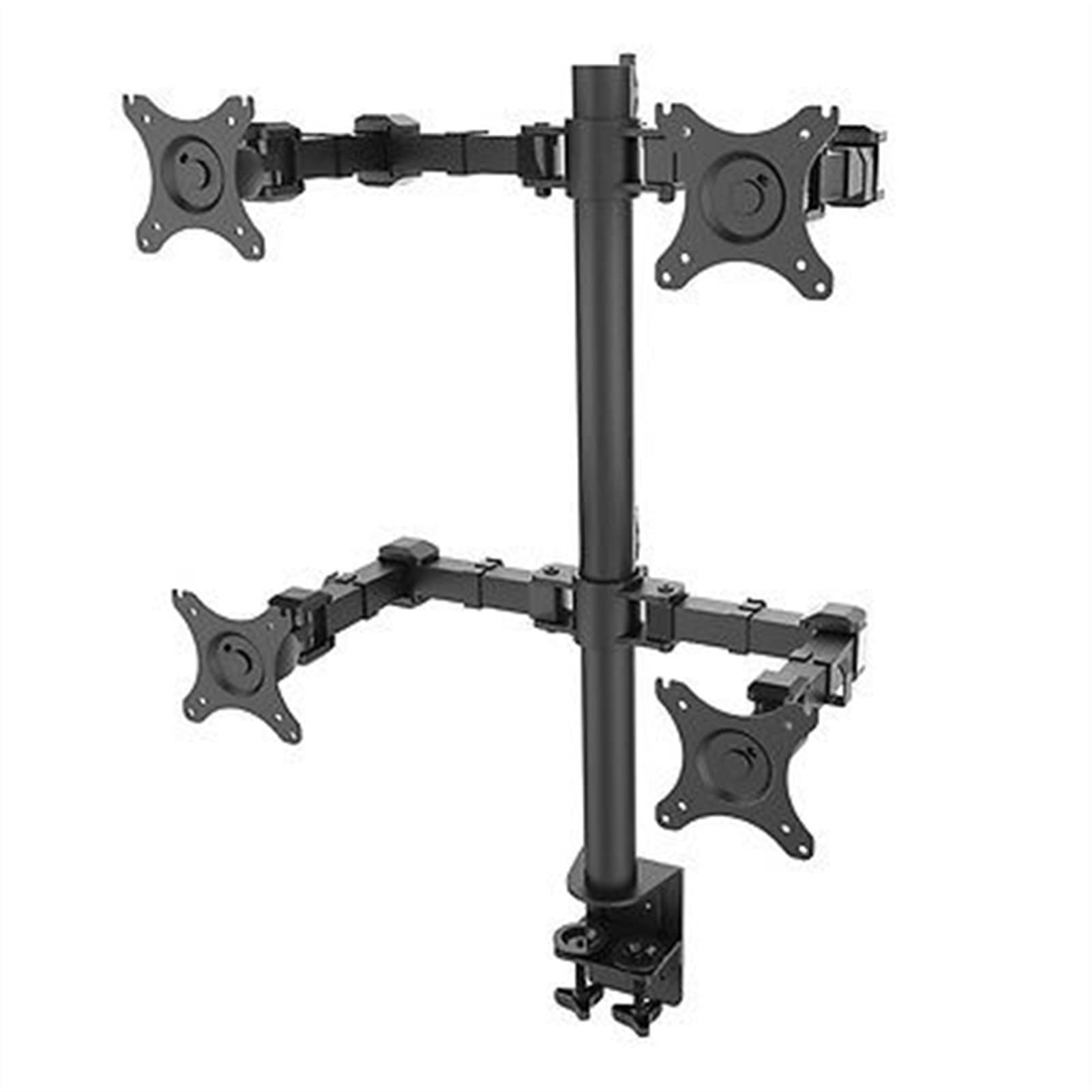 Quad Monitor Desk Mount Stand for Up to 30" Displays