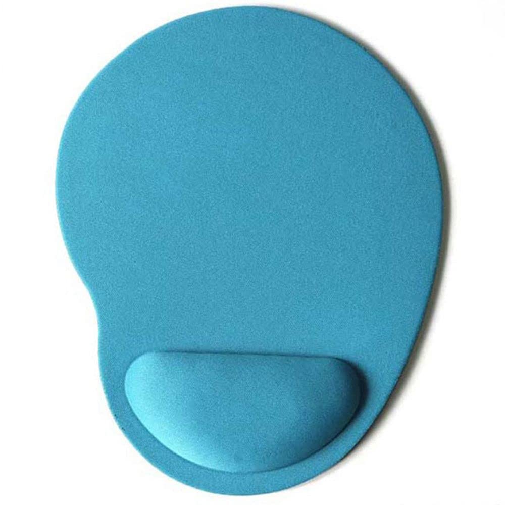 Ergonomic Gel Mouse Pad with Wrist Support Light Blue