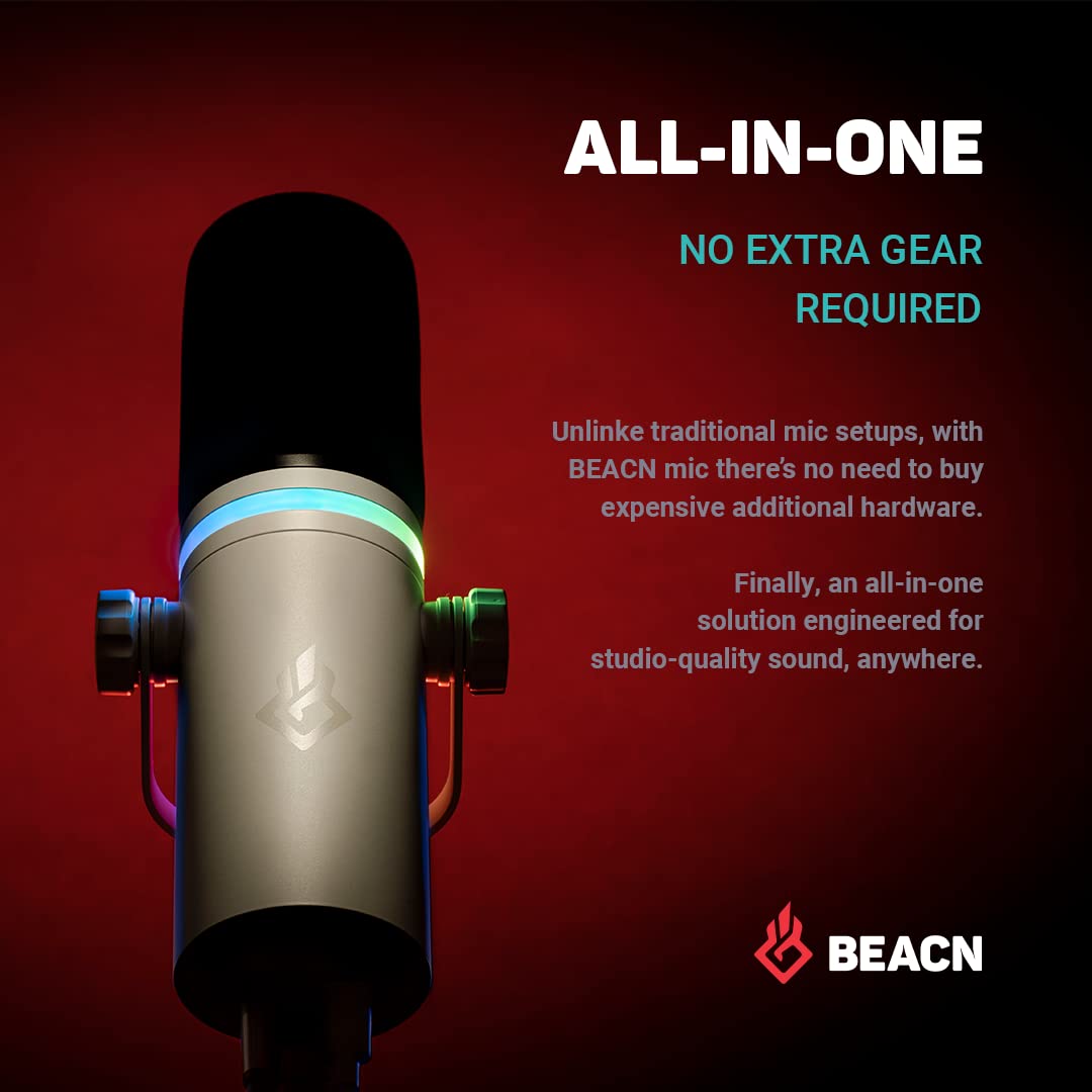 Dynamic USB Gaming Microphone with Adjustable Mic Arm