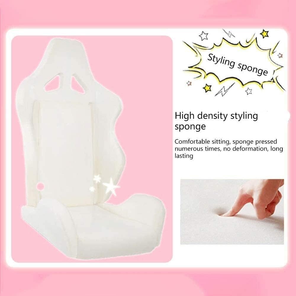 Ergonomic Gaming Chair with Reclining Backrest & Headrest