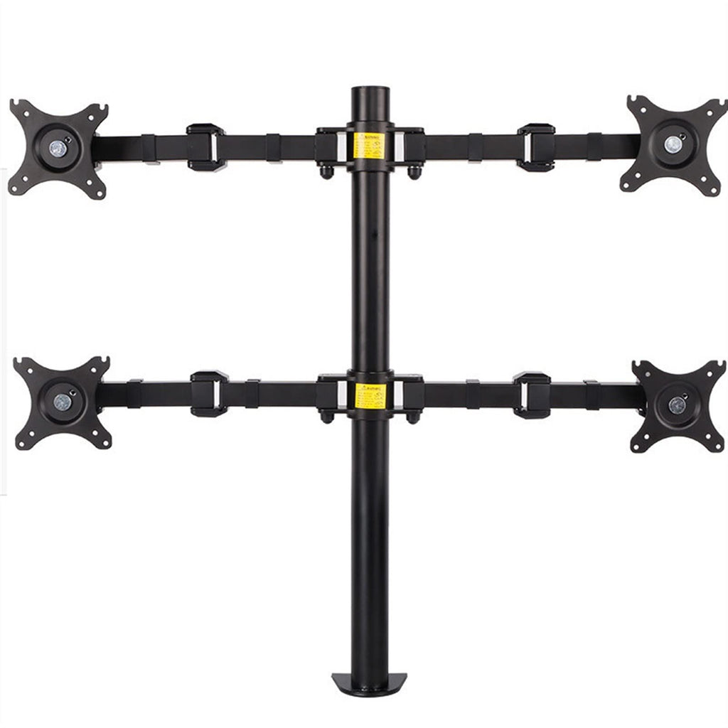 Quad Monitor Desk Mount Stand for Up to 30" Displays