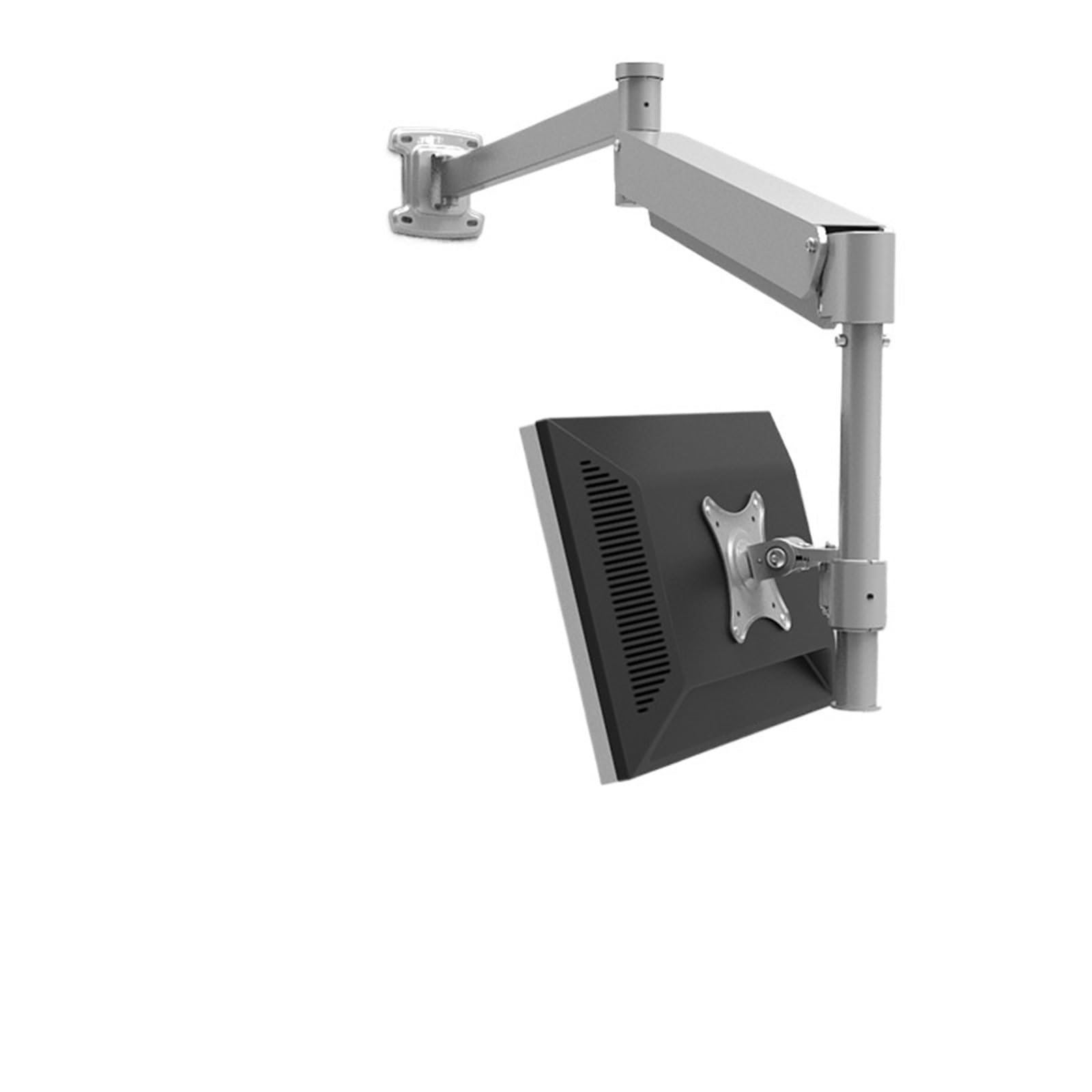 Wall-Mounted Extra-Long Gas Spring Monitor Arm Stand