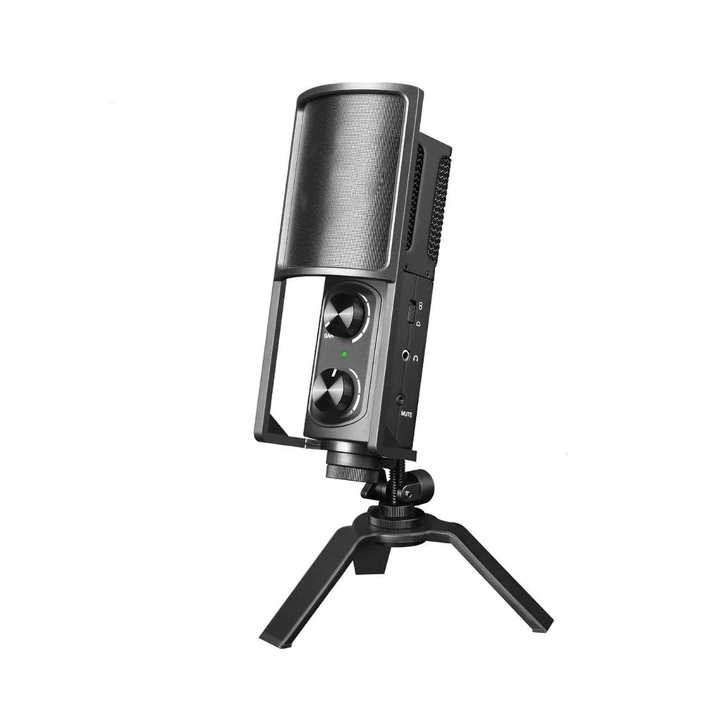 USB Condenser Gaming Microphone with Stand & Pop Filter