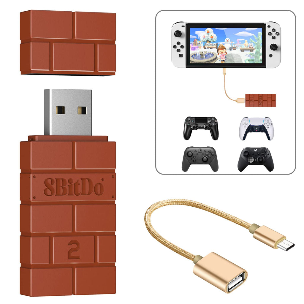 USB Wireless Controller Adapter for Switch, PC & Mobile Devices