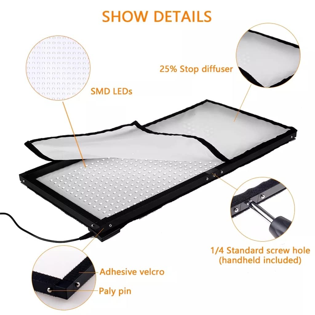 Flexible LED Video Light Panel with Remote Control