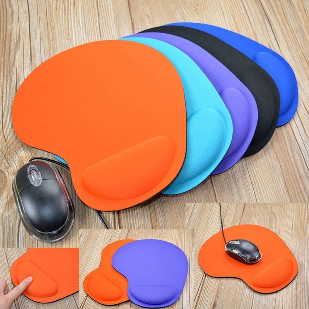 Ergonomic Gel Mouse Pad with Wrist Support Light Blue