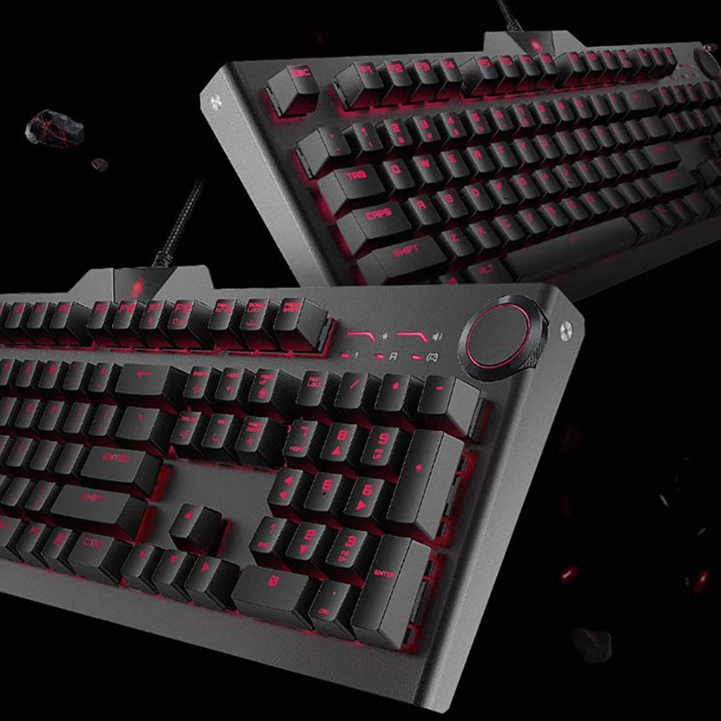 104-Key Wired Mechanical Gaming Keyboard Blue Switch RGB Backlit