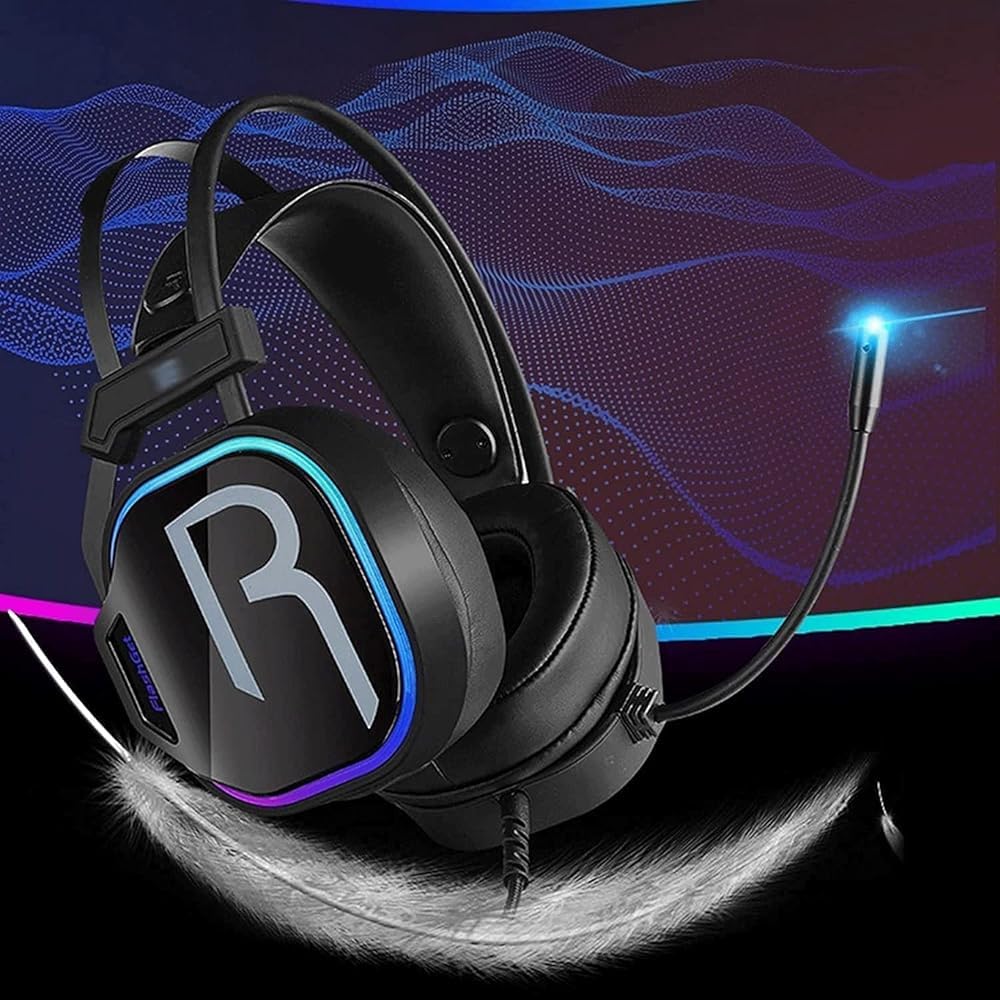 Wired Gaming Headset with Noise-Canceling Microphone
