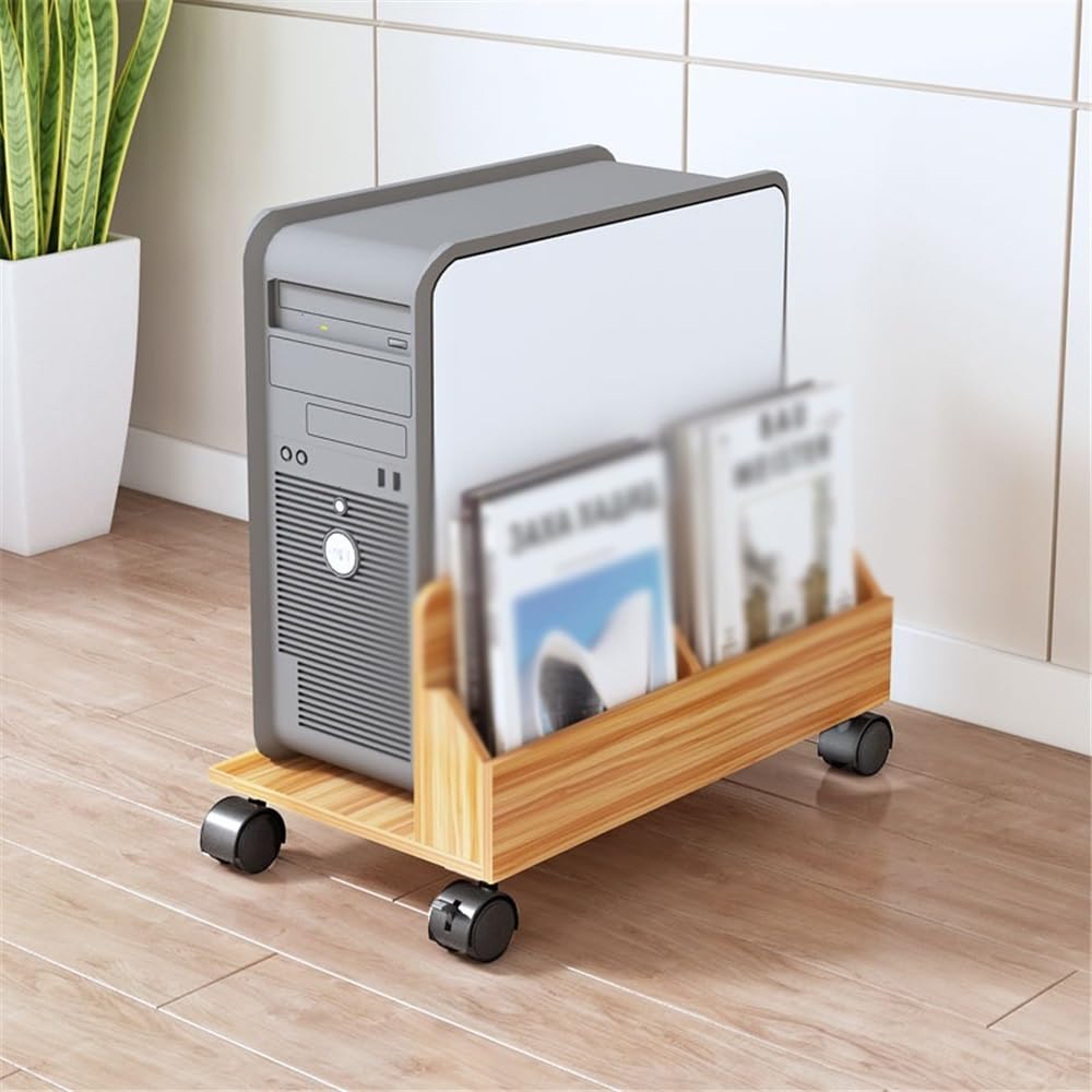 Mobile CPU Stand with Rolling Wheels for PC Tower