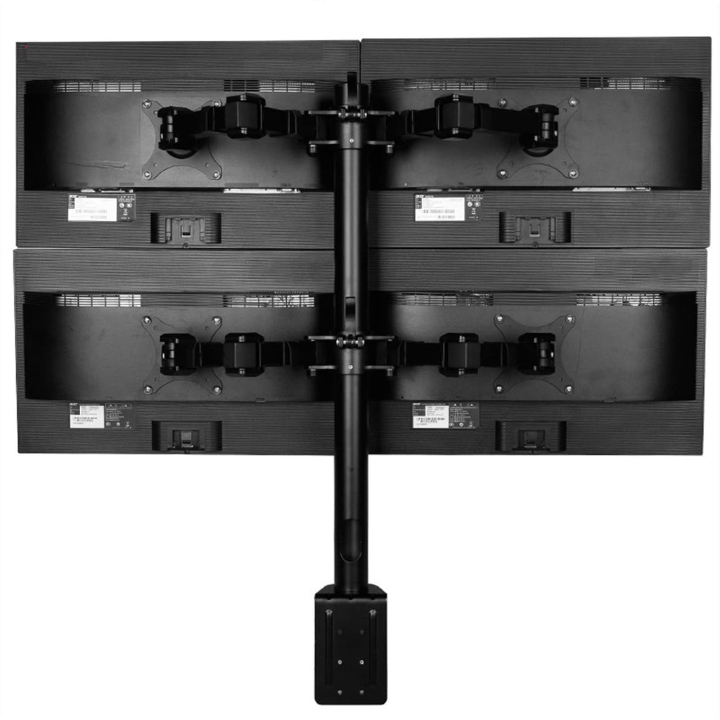 Quad Monitor Desk Mount Stand for Up to 30" Displays