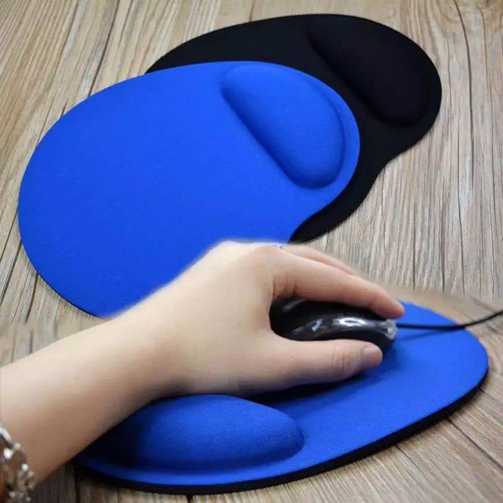 Ergonomic Gel Mouse Pad with Wrist Support Light Blue