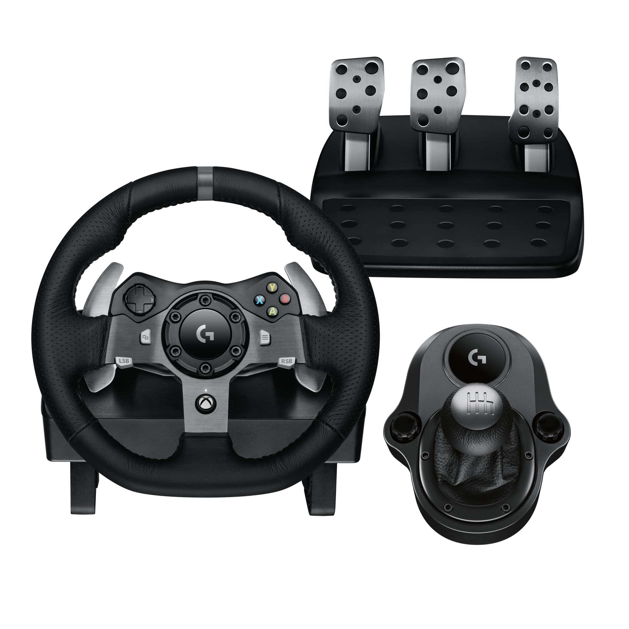 Force Feedback Racing Wheel with Pedals & Gear Shifter