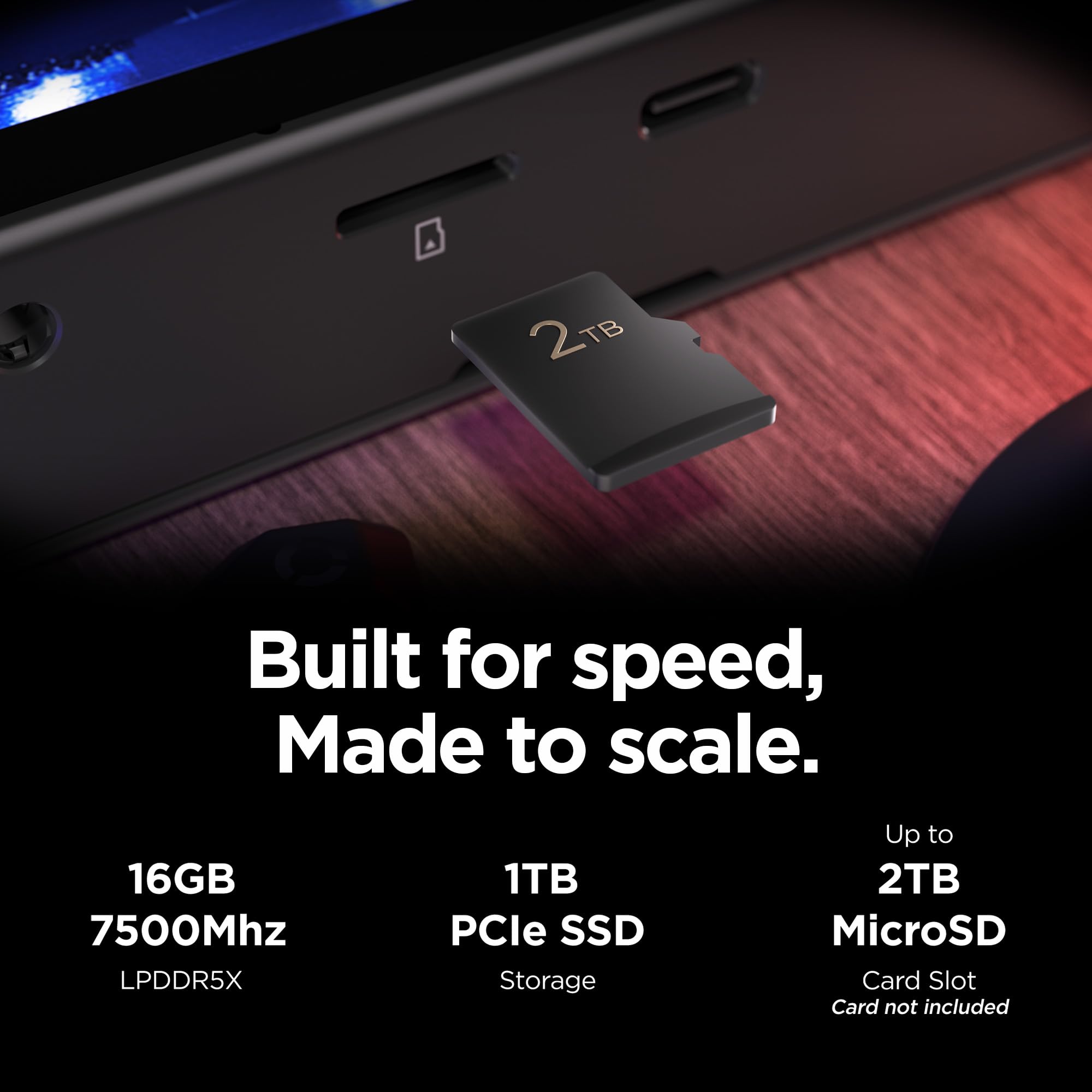 8.8" OLED Handheld Gaming Console Ryzen Z2 16GB 1TB 144Hz
