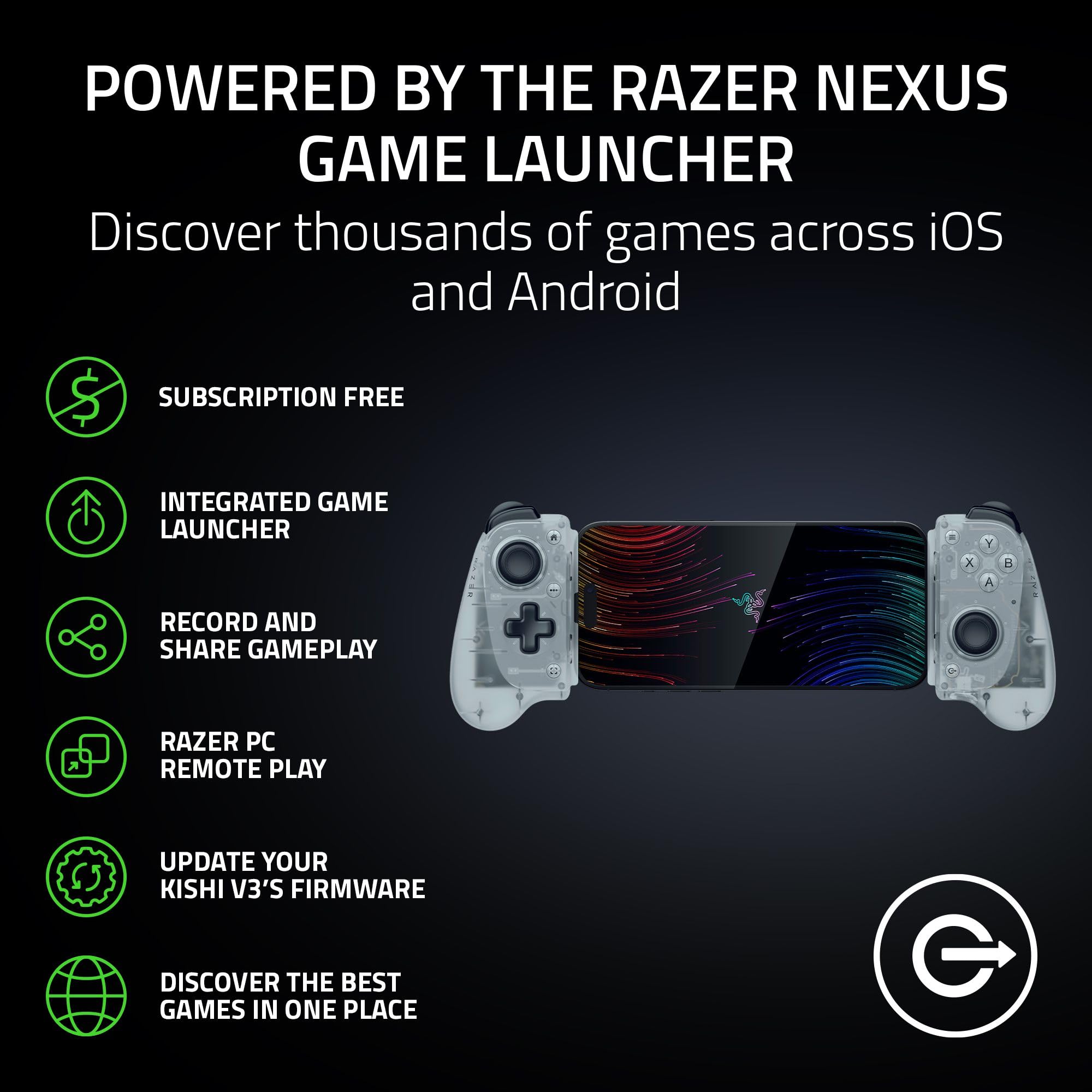 USB-C Mobile Game Controller Phantom White Edition