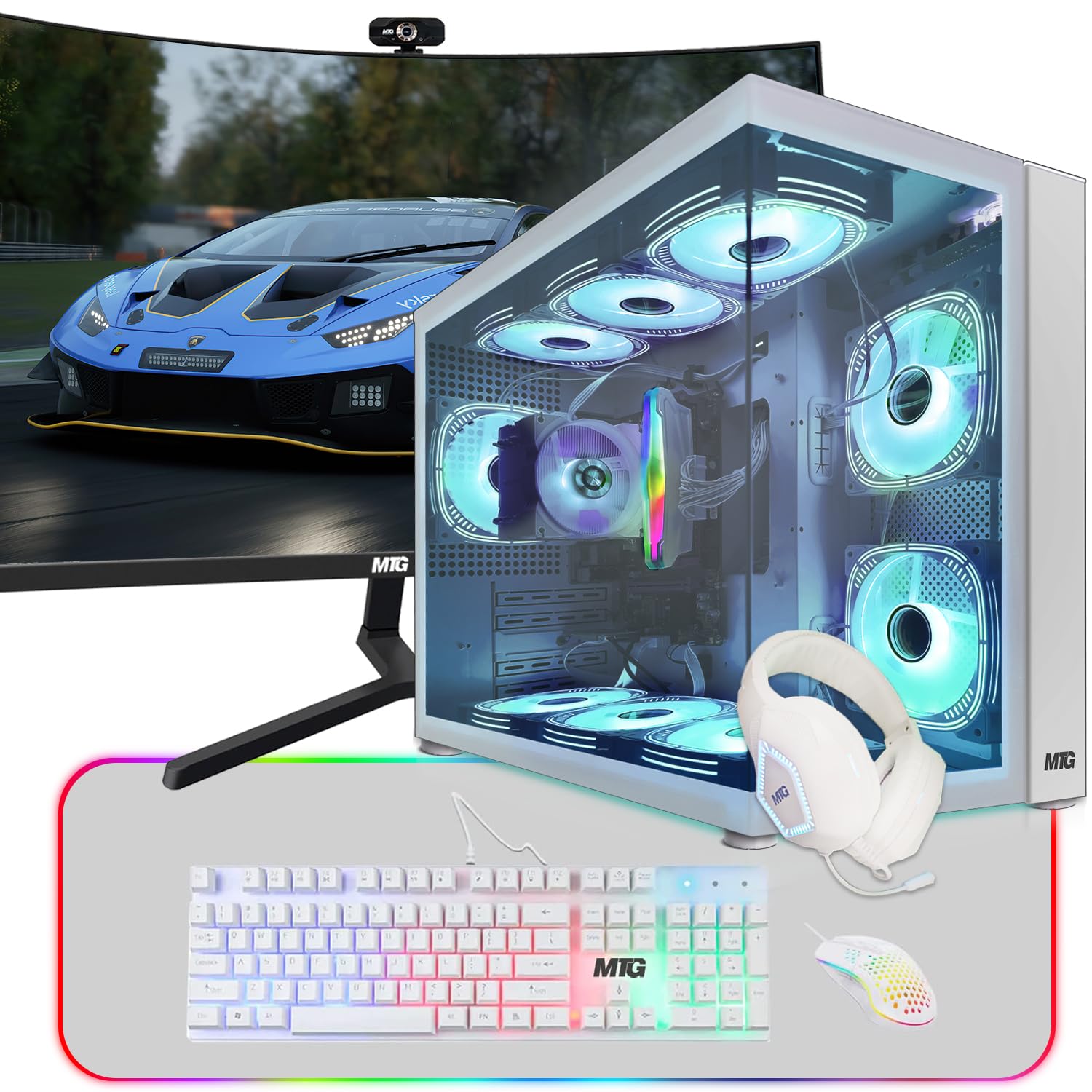 Gaming Desktop PC Core i5 with RGB Gaming Accessories