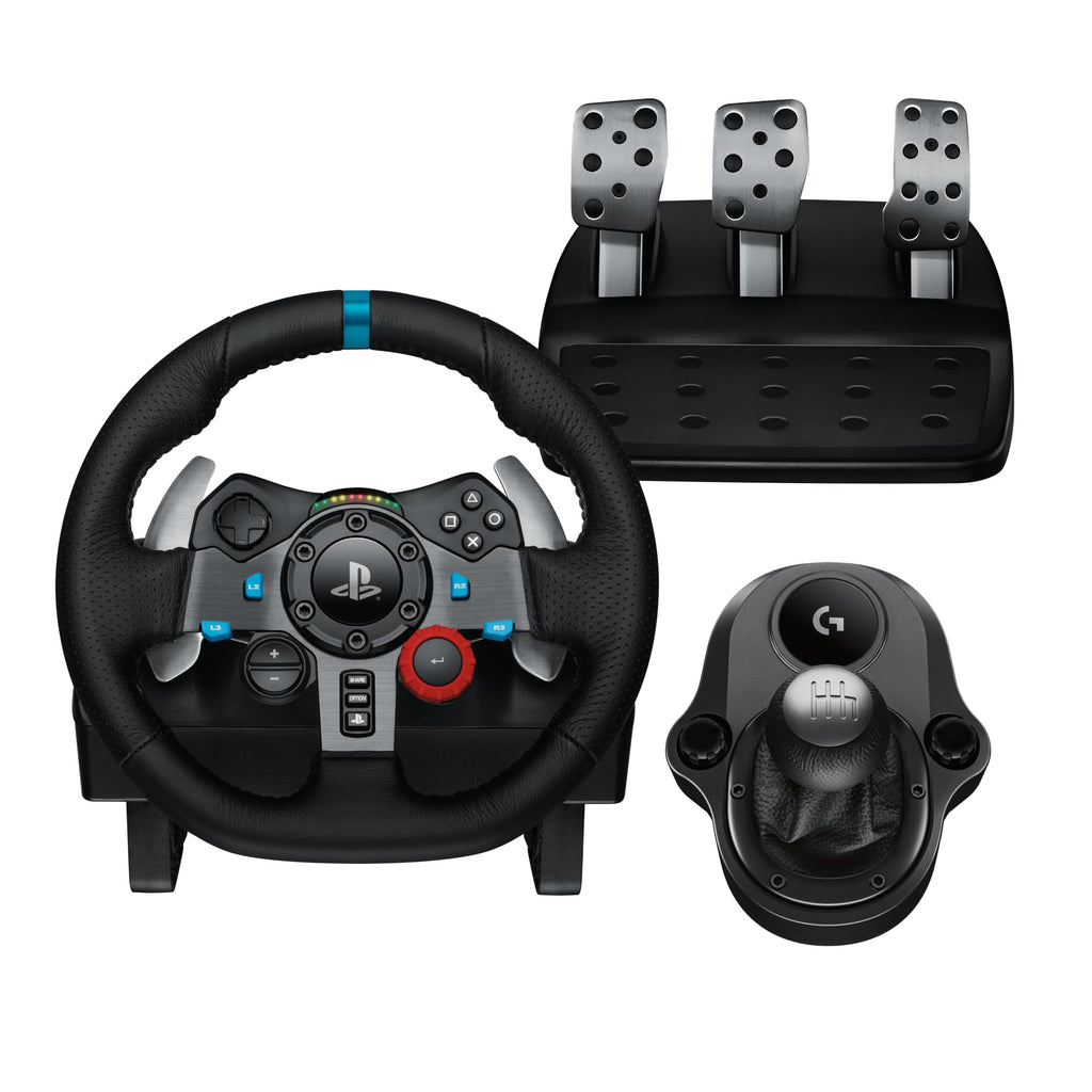 Force Feedback Racing Wheel with Pedals & Gear Shifter