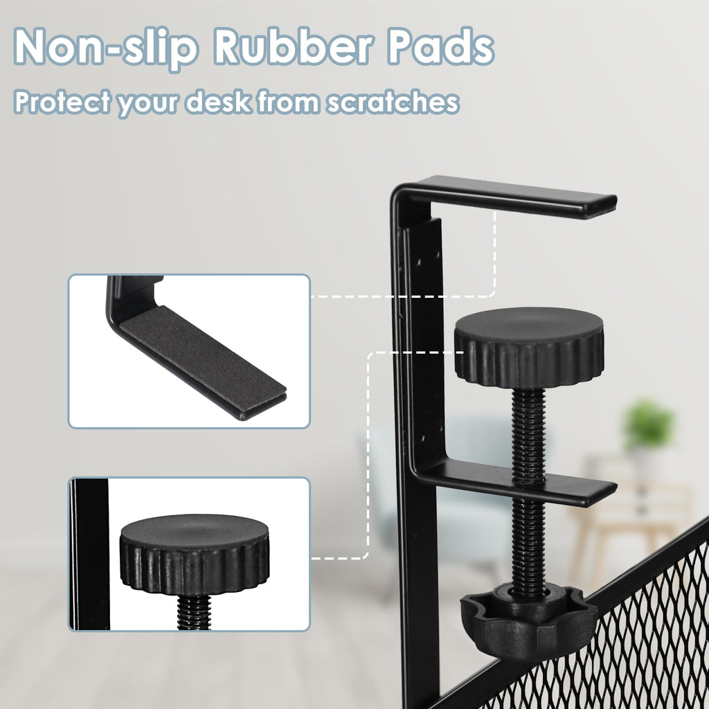 Metal Under Desk Cable Management Tray with Clamp
