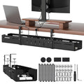 Expandable Under Desk Cable Management Tray with Clamp