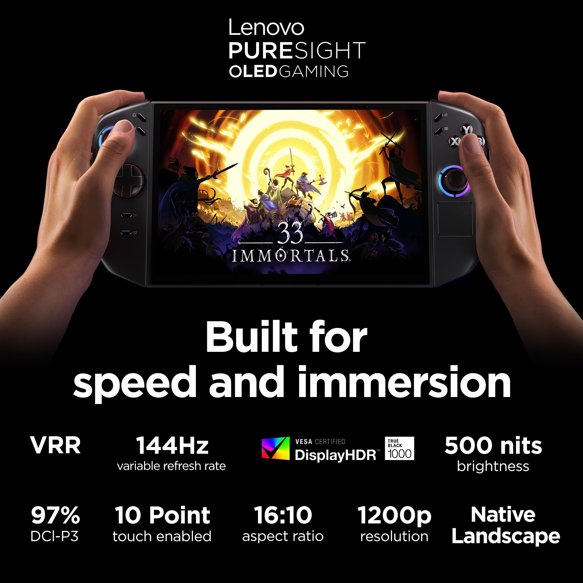 8.8" OLED Handheld Gaming Console Ryzen Z2 16GB 1TB 144Hz