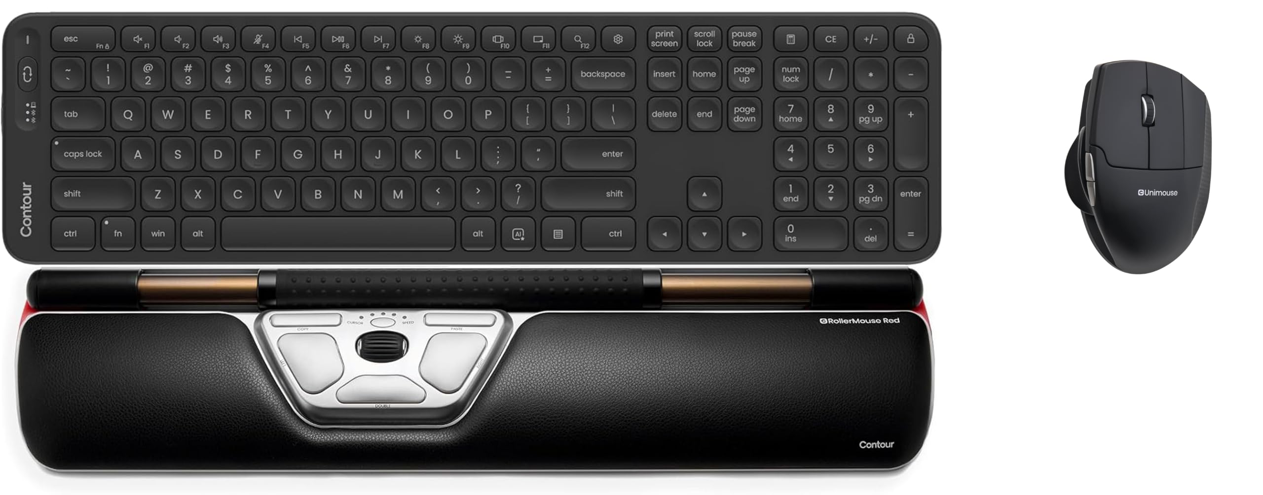 Wireless Ergonomic Keyboard & Mouse Bundle with Vertical Mouse