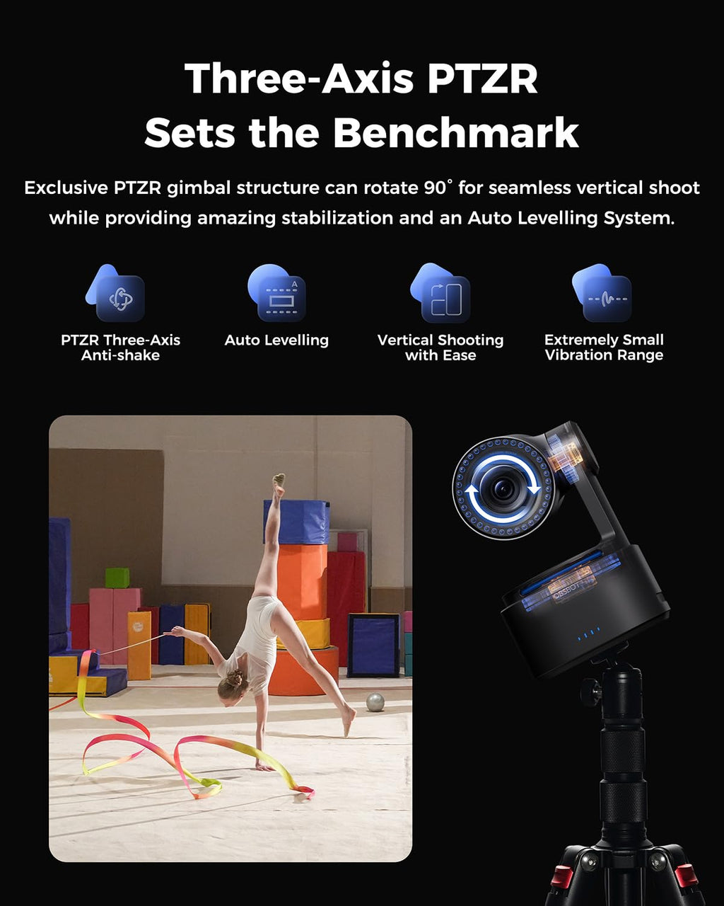 4K PTZR AI Tracking Camera with 5X Optical Zoom