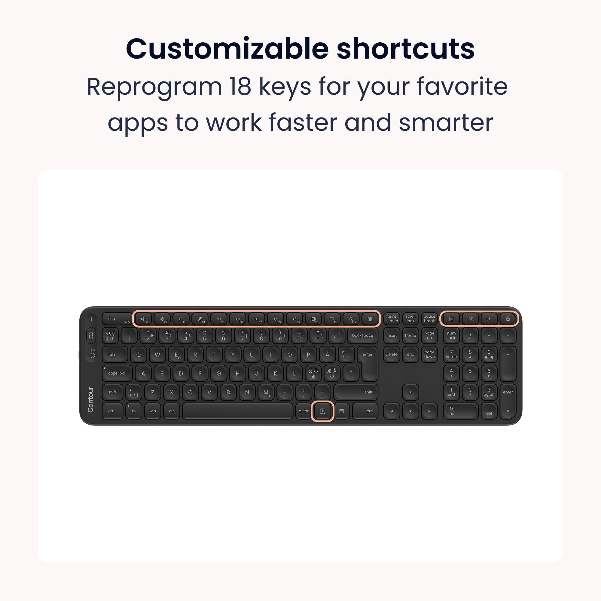 Wireless Ergonomic Keyboard & Mouse Bundle with Vertical Mouse