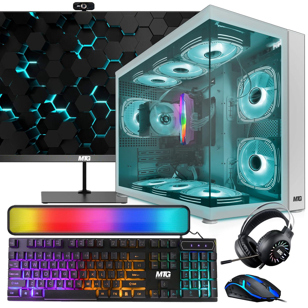 Gaming Desktop PC Core i7 16GB with RGB Gaming Accessories