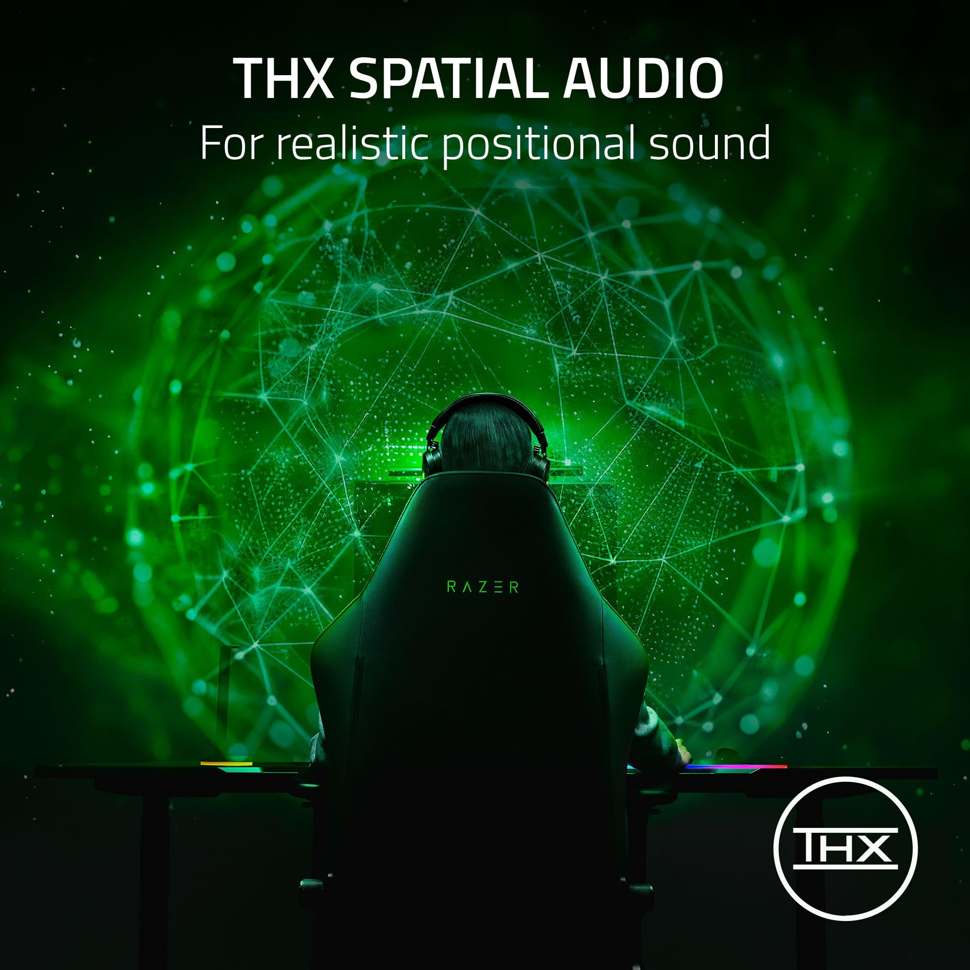 Wireless Gaming Headset with OLED Control Hub & HD Haptics