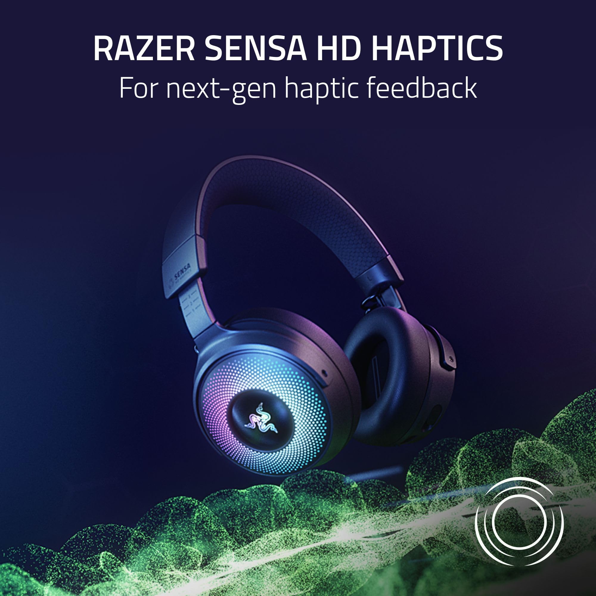 Wireless Gaming Headset with OLED Control Hub & HD Haptics